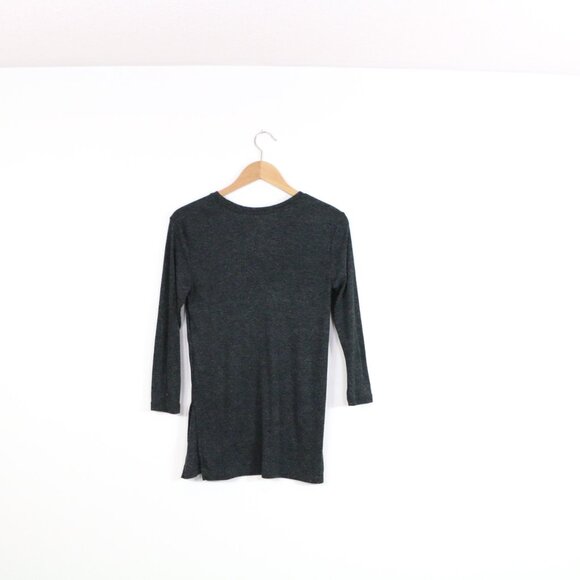 *Old Navy Tunic Grey Ribbed Long Sleeve - Picture 6 of 6
